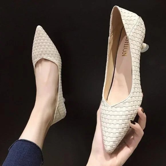 Women New autumn pointed toe pumps stiletto medium heel - Picture 8 of 9